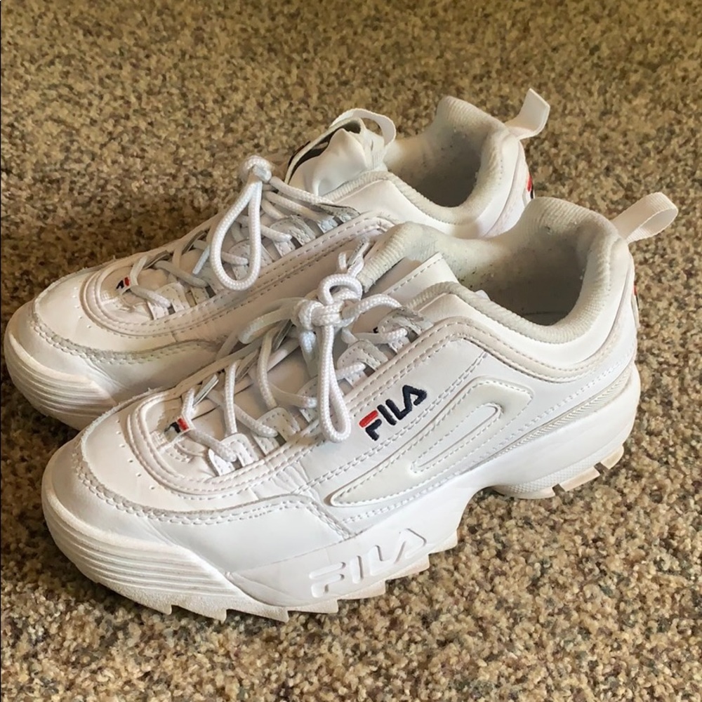 Fila white shoes